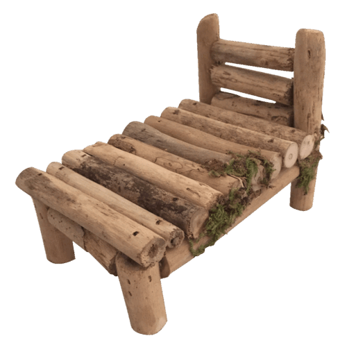 Bosmeubels: bed / 2 stuks