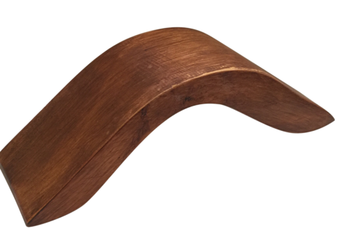 Houten brug zonder railing