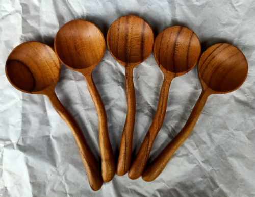 Teak Moon Lepels / 6 stuks