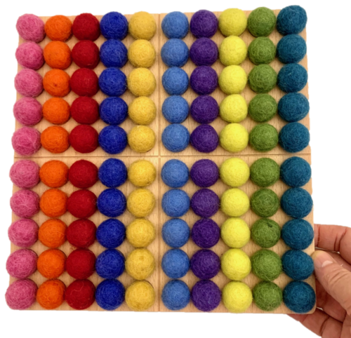 2cm vilten ballen Helder/100st
