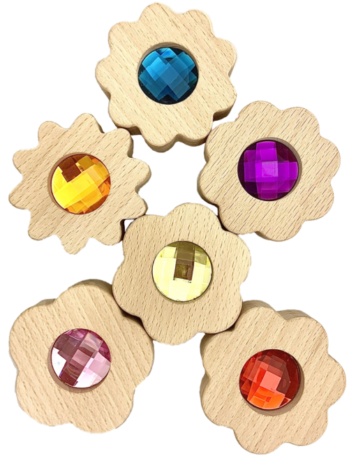 Edelsteen Counting Bloemen / 6 stuks