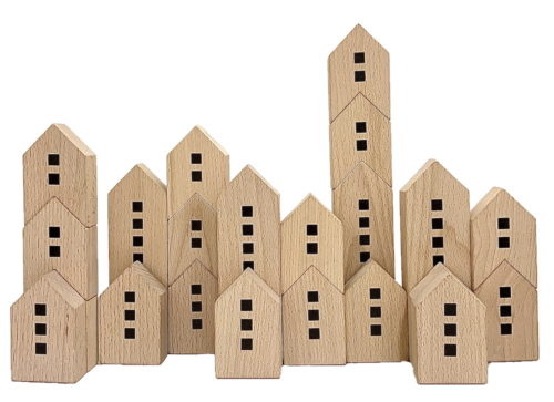 Stadslandschap Blokken / 22 stuks