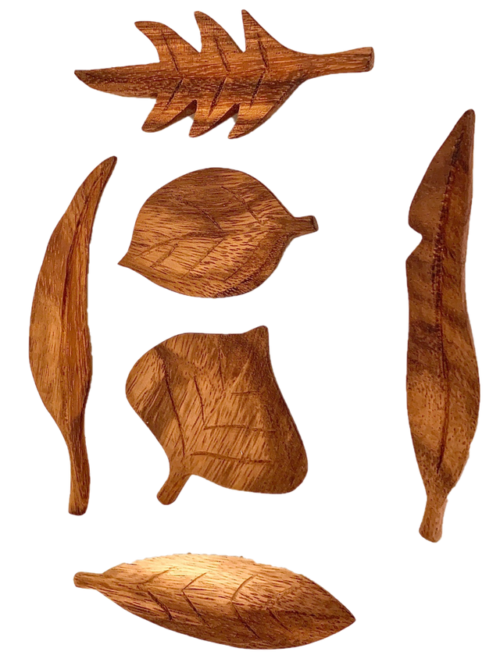 Bosbladeren / 6 stuks