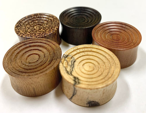 Mini houten Hol Lined f+b / 5 stuks