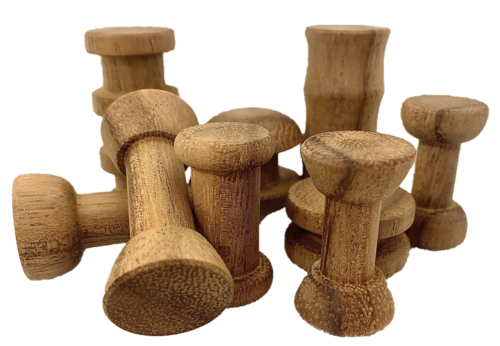 Mini houten Spoel Set Java Teak/10