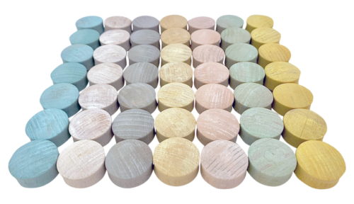 Mini Pastelkleurige Bol / 49 stuks