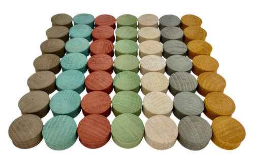 Mini Aardetinten Hol 3cm / 49 stuks