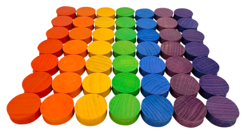 Mini Regenboog Hol 3cm / 49 stuks