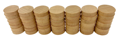 Mini Naturel Hol 4cm / 49 stuks