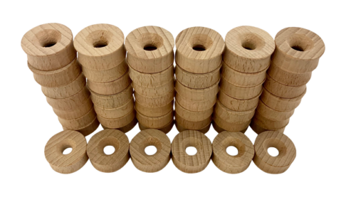 Mini Naturel Ring 2.5cm / 49 stuks