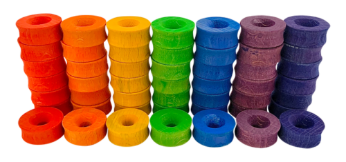 Mini Regenboog Ring 2.5cm / 49 stuks