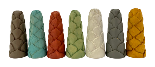 Mini Aardetinten Bloemknoppen S / 7 stuks