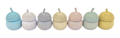 Mini Pastelkleurige Eikelpotjes / 7 stuks