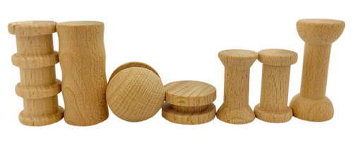 Mini Naturel Spoel Set / 7 stuks