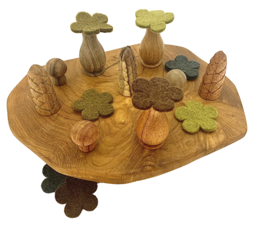 Mini houten Nature Bos / 18 stuks
