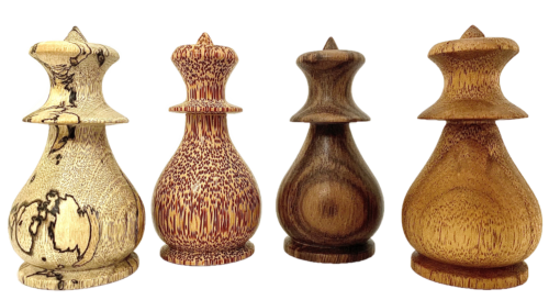 Mini houten Pointy Toren / 4 stuks