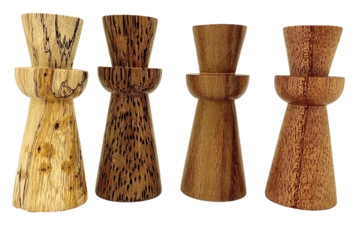 Mini houten Totem / 4 stuks