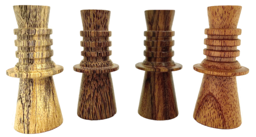 Mini houten 3 Ring Totem / 4 stuks