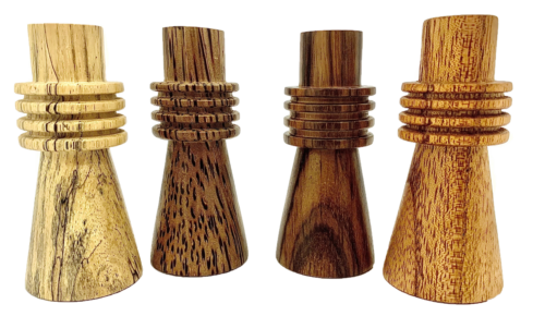 Mini houten 4 Ring Totem / 4 stuks