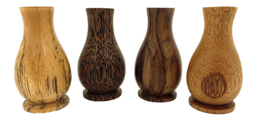Mini houten Urns / 4 stuks