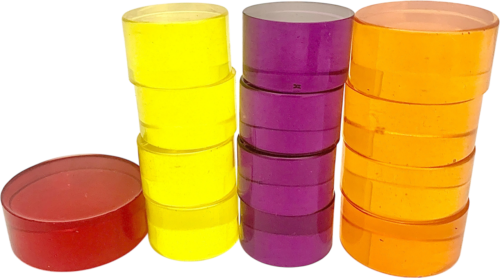 Kleine Mandala Acryl schijven, hot / 13 stuks